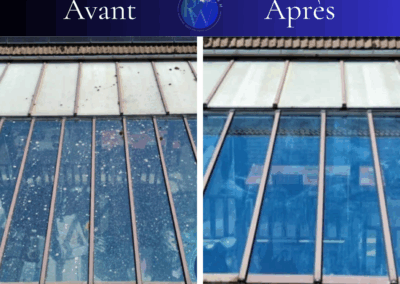 Nettoyage de véranda par R-Wash avant après