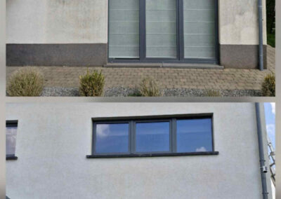 Nettoyage de façade par R-wash avant-après