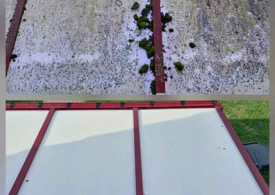 Nettoyage de véranda par R-Wash avant-après