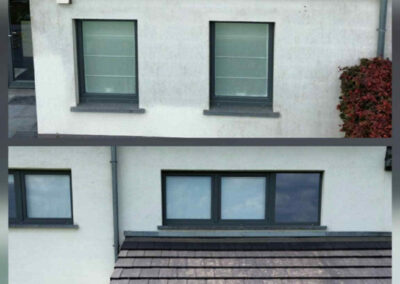 Nettoyage de façade par R-wash avant-après